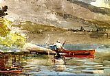 Winslow Homer The Red Canoe i painting